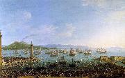 Antonio Joli The Embarkation of Charles III in the Port of Naples oil